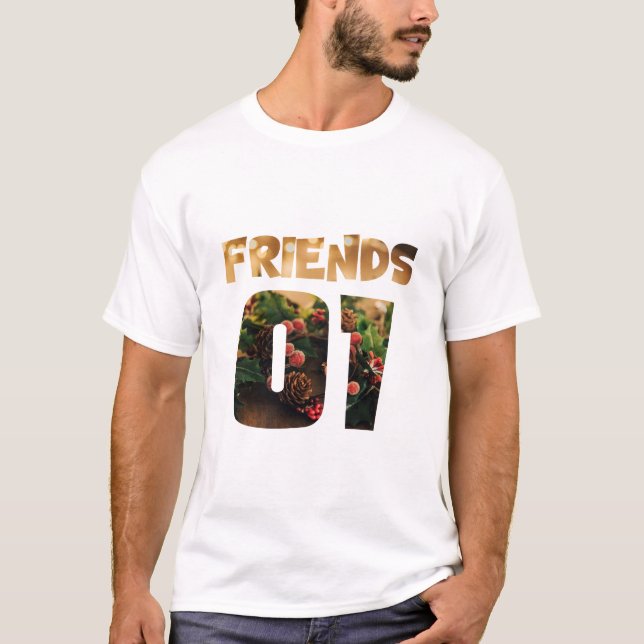 Bästa vänner för 3 - vänner t shirt (Framsida)