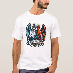 Bästa vänner för alltid: Ängel & Djävul T Shirt