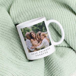 Bästa vänner för alltid Anpassad foto Personlig  Kaffemugg