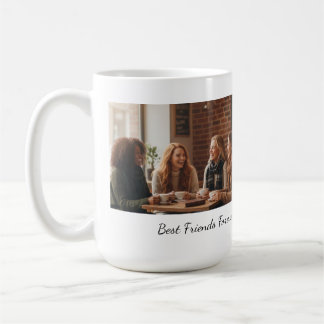 Bästa vänner för alltid Anpassad foto Personlig ko Kaffemugg