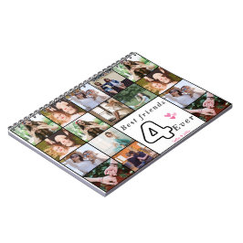 Bästa vänner för alltid Anpassad spiralantecknings Anteckningsbok