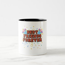 bästa vänner för alltid,bästa vän-dagen, rolig, fe Två-Tonad mugg