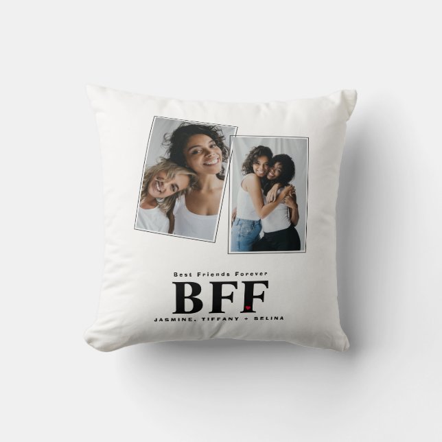 Bästa vänner för alltid BFF Bästa vän Foto Kudde (Framsida)