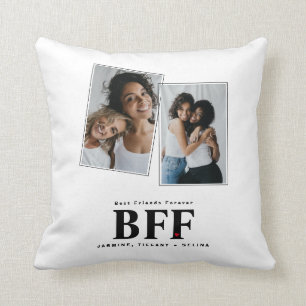 Bästa vänner för alltid BFF Bästa vän Foto Kudde