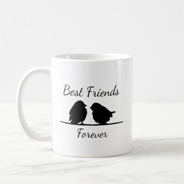 Bästa vänner för alltid, BFF Cute Birds Kaffemugg (Vänster)