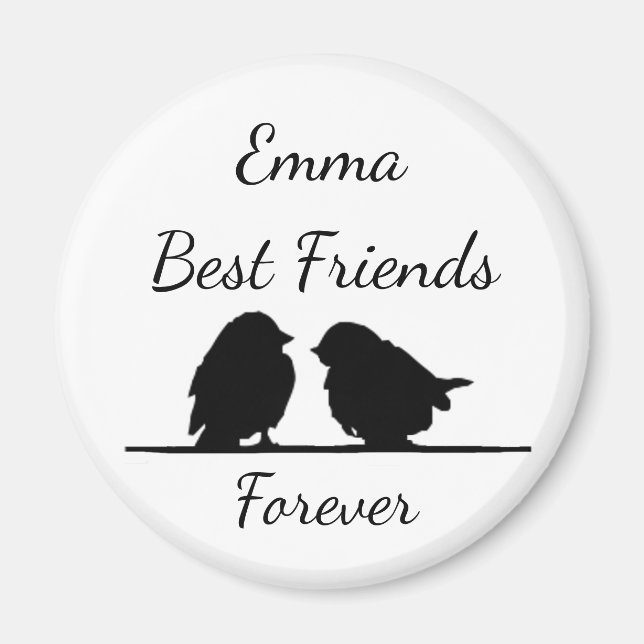 Bästa vänner för alltid, BFF Cute Birds Magnet (Framsidan)