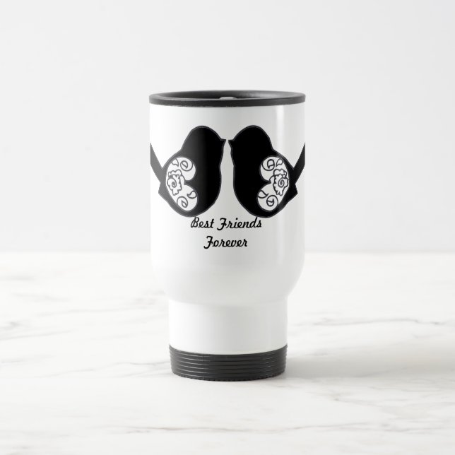 Bästa vänner för alltid, BFF Cute Love birds Resemugg (Center)