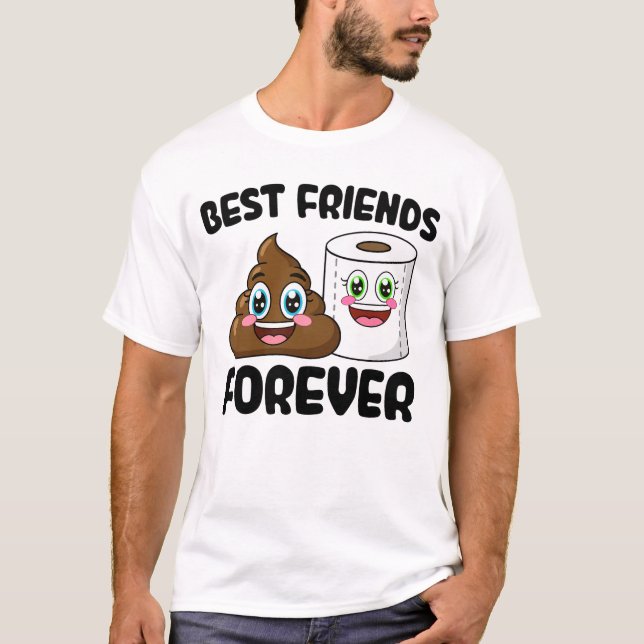 Bästa vänner för alltid - Emojis T Shirt (Framsida)