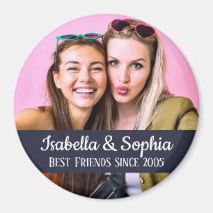 Bästa vänner för alltid modern BFF-foto Magnet