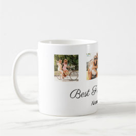 Bästa vänner för alltid personlig fotokollage kaffemugg