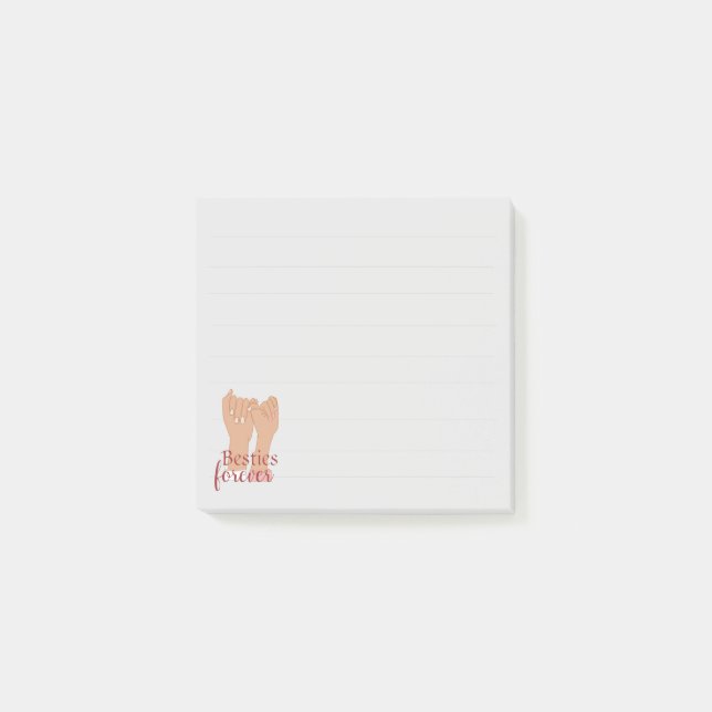 Bästa vänner för alltid Post-it lappar (Framsida)