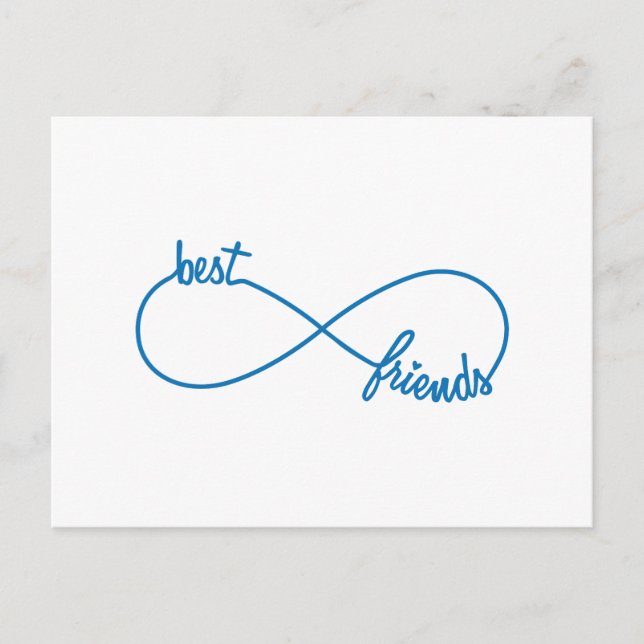 Bästa vänner för alltid vykort (Framsida)