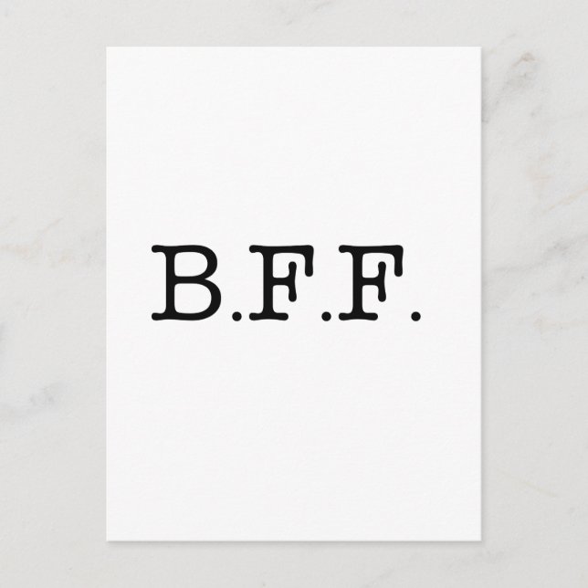 Bästa vänner för alltid vykort (Framsida)