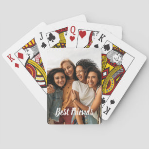 Bästa vänner för anpassning av foto casinokort