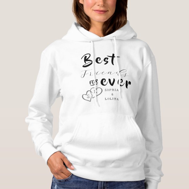 Bästa vänner för Anpassningsbarna Hoodie - 10-foto T Shirt (Framsida)