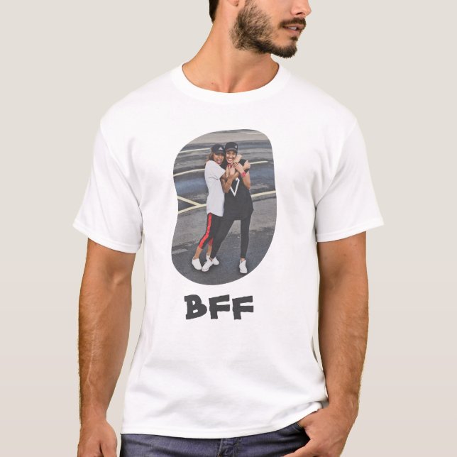 Bästa vänner för BFF-besättningar överför ditt fot T Shirt (Framsida)