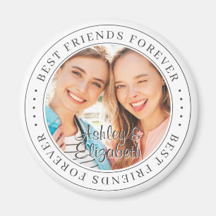 Bästa vänner för BFF - enkelt modernt foto Magnet