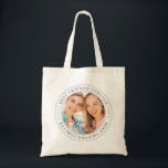 Bästa vänner för BFF - enkelt modernt foto Tygkasse<br><div class="desc">Den här enkla och klassiska designen består av serif-typografi och lägger till ett anpassningsbar-foto. "Best Friends Forever" cirklar fotona för dina vänner</div>