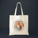 Bästa vänner för BFF - enkelt modernt foto Tygkasse<br><div class="desc">Den här enkla och klassiska designen består av serif-typografi och lägger till ett anpassningsbar-foto. "Best Friends Forever" cirklar fotona för dina vänner</div>