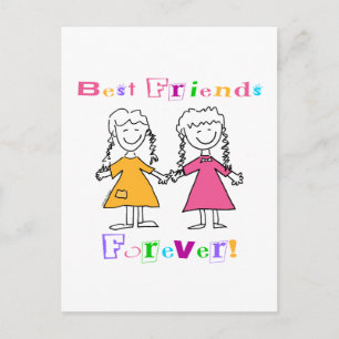 Bästa vänner för BFF-gåvor Vykort