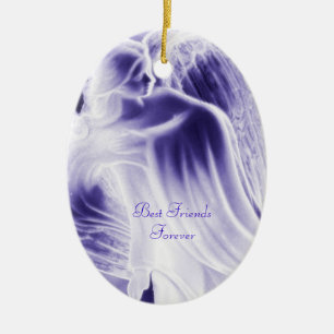 Bästa vänner för blå ängel - Ornament