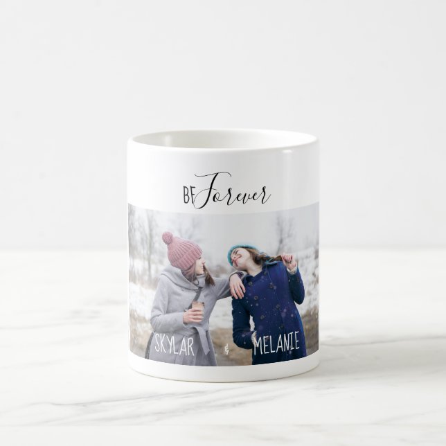 Bästa vänner för dagens moderna, minimala foto av  kaffemugg (Center)