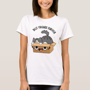 Bästa vänner för den bekväma katt- och boxbänken t shirt