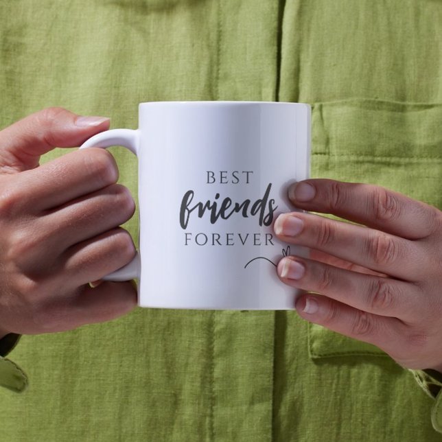 Bästa vänner för enkelt foto Bestie Mugg (Simple Photo Best Friends Forever Bestie Mug
)