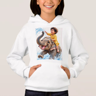 BÄSTA VÄNNER FÖR EVIGT ELEFANT & BARN BARN HOODIE T SHIRT