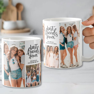 Bästa Vänner För Evigt Foto Collage Kaffemugg