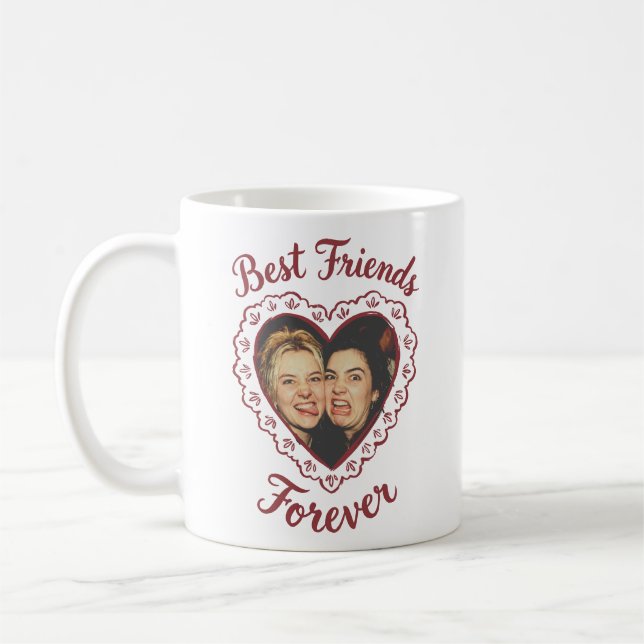 Bästa Vänner För Evigt Foto Mall Kaffemugg (Vänster)