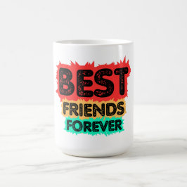 BÄSTA VÄNNER FÖR EVIGT RETROVÄNNER, VÄNSKAP KAFFEMUGG