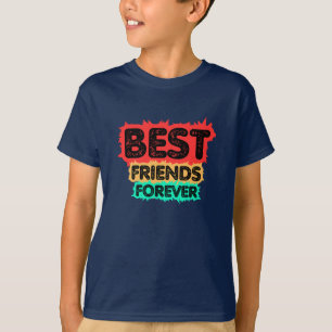 BÄSTA VÄNNER FÖR EVIGT RETROVÄNNER, VÄNSKAP T SHIRT