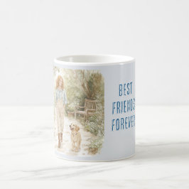 Bästa Vänner För Evigt Rödhårig Honhund Kaffemugg