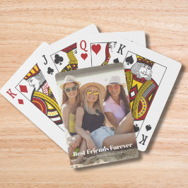 Bästa vänner för foto-Namn Casinokort