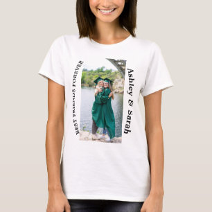 Bästa vänner för foto och Namn för Anpassnings T Shirt
