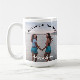 Bästa vänner för foto och Namn för Anpassningsbar Kaffemugg