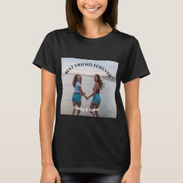 Bästa vänner för foto och Namn för Anpassningsbar T Shirt