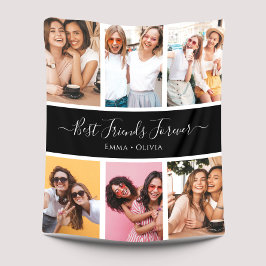 Bästa vänner för handskrivet skript med Namn 6-fot Fleecefilt