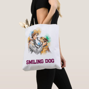 Bästa vänner för Hund älskare med dålig vattenfärg Tygkasse
