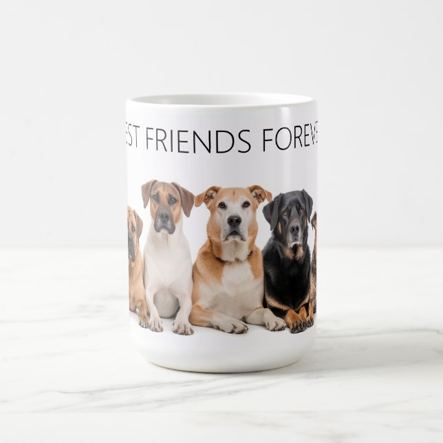 Bästa vänner för Hund Kaffemugg (Center)
