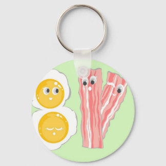 Bästa vänner för KAWAII BACON och ÄGG BFF Nyckelring