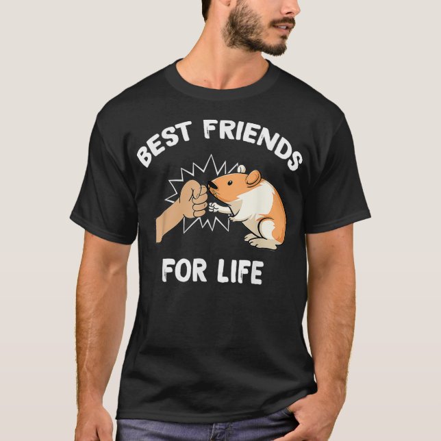 Bästa vänner för Life Cavy Älskare Guinea-Gris äga T Shirt (Framsida)