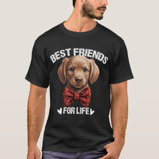 Bästa vänner för Life Cute Puppy T Shirt