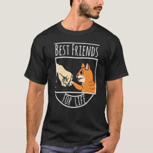 Bästa vänner för livet gul katt husdjur t shirt