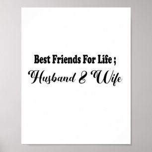 BÄSTA VÄNNER FÖR LIVET MAKE & WIFE POSTER