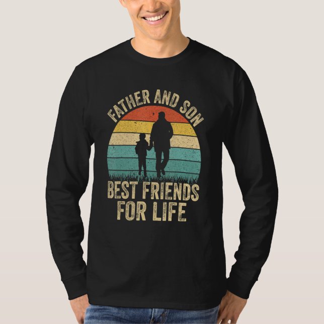 Bästa vänner för livet Pappa T Shirt (Framsida)