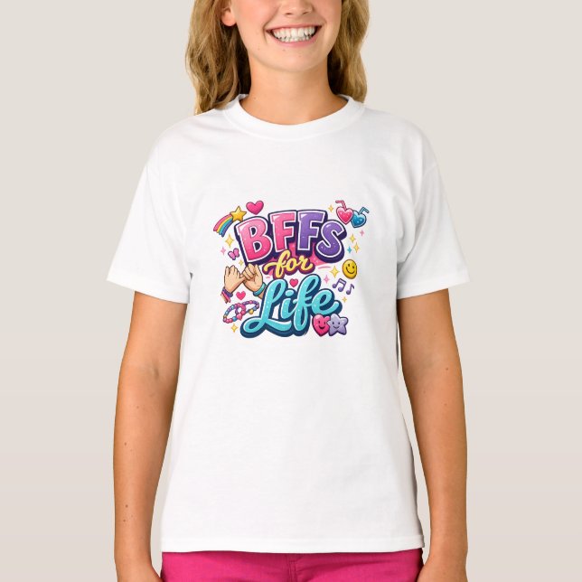 Bästa vänner för livet – söta bästa vänner för all t shirt (Framsida)