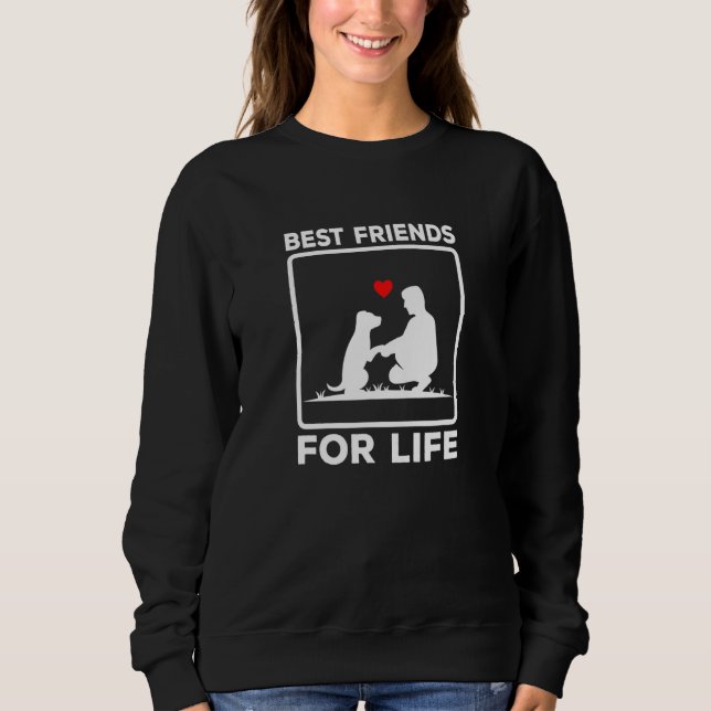 Bästa vänner för livets hjärtan i Hund Hund T Shirt (Framsida)