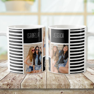 Bästa vänner för Photo Collage BFF-gåva Kaffemugg